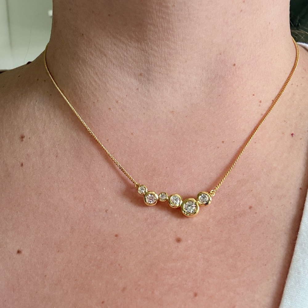 Alexis Bittar Gold Asterales Necklace NEW never worn - Picture 2 of 2